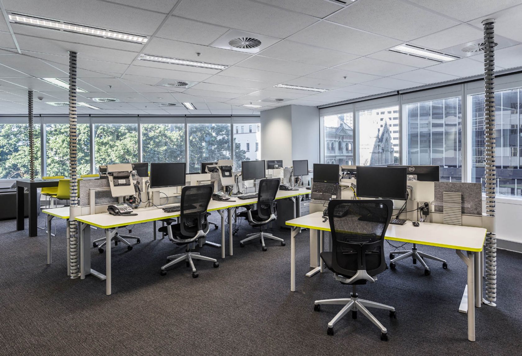 savills brisbane office fitout desk