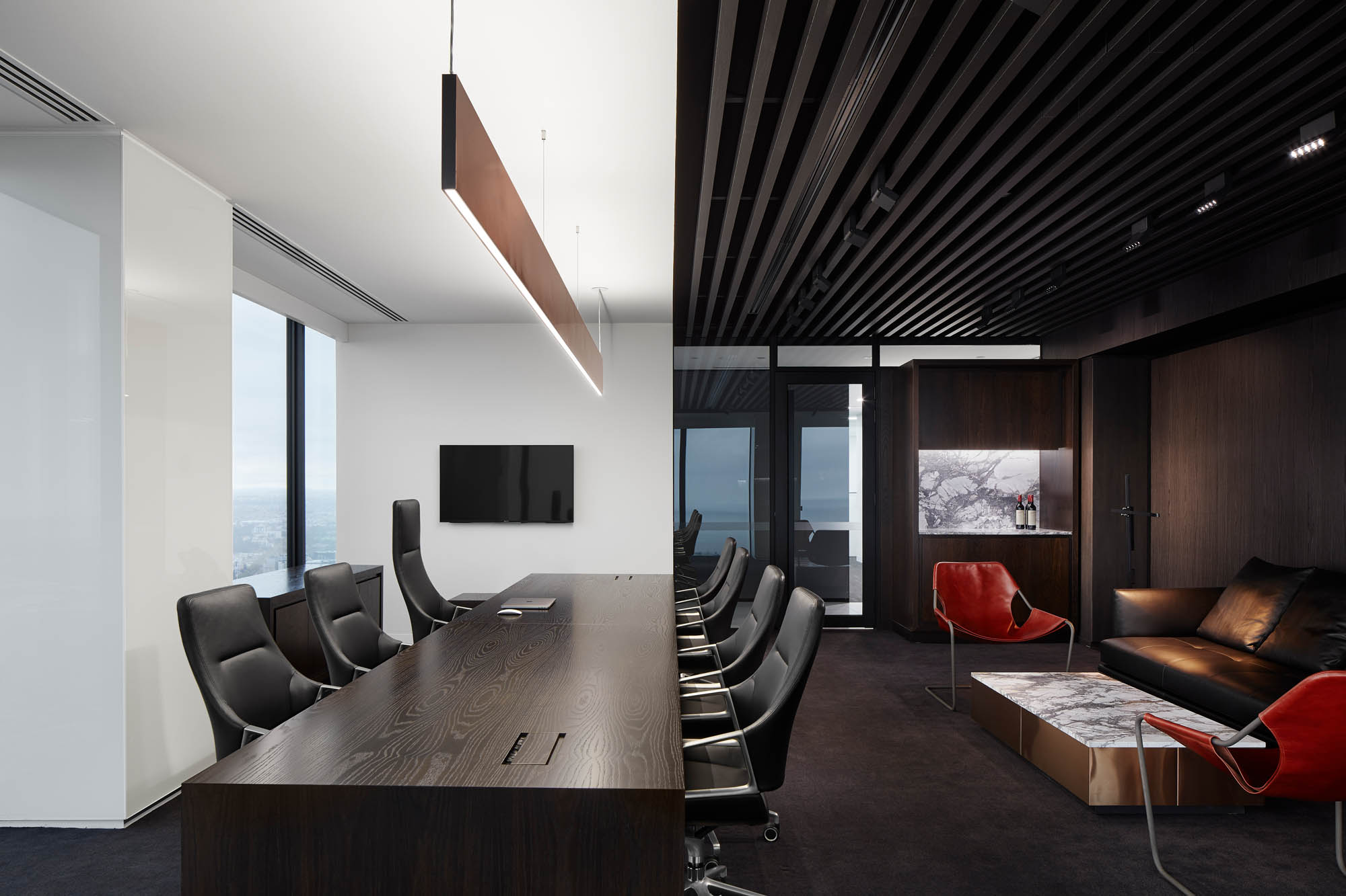 jinding australia meeting room with brown timber table