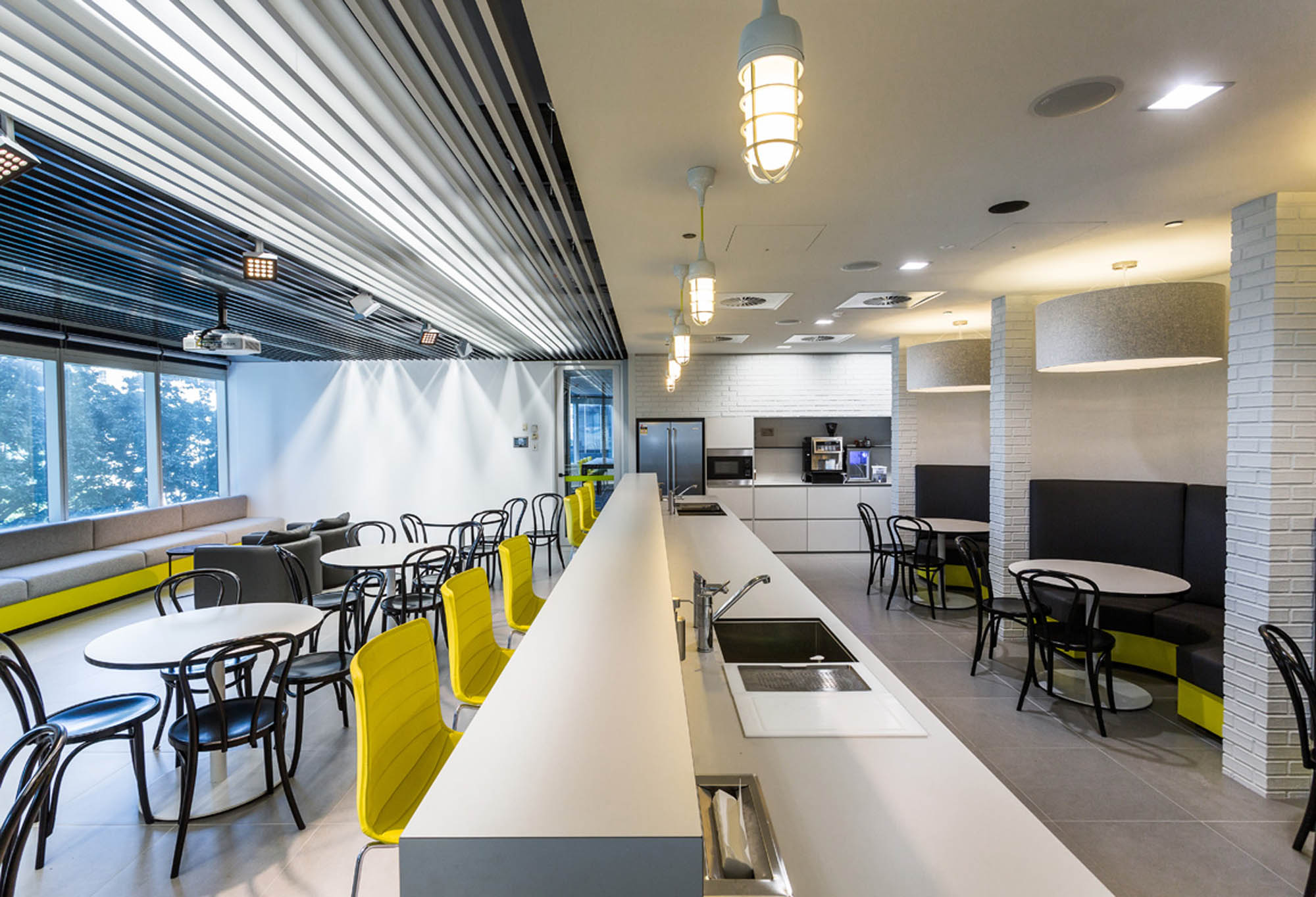 savills brisbane office fitout kitchen