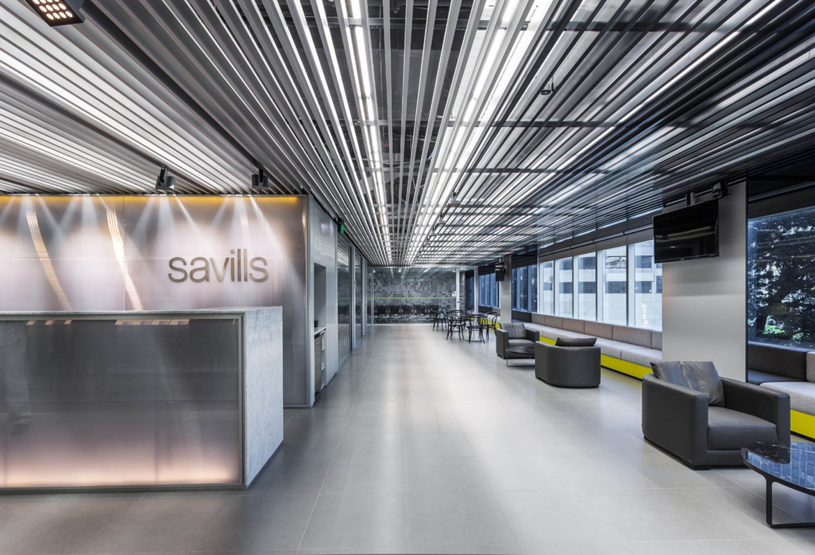 savills brisbane office fitout meeting area