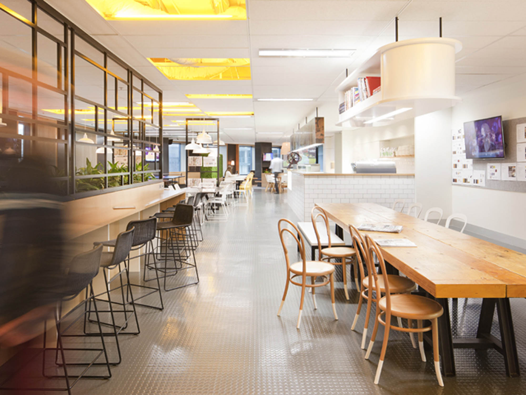 herald and weekly times melbourne fitout dining area