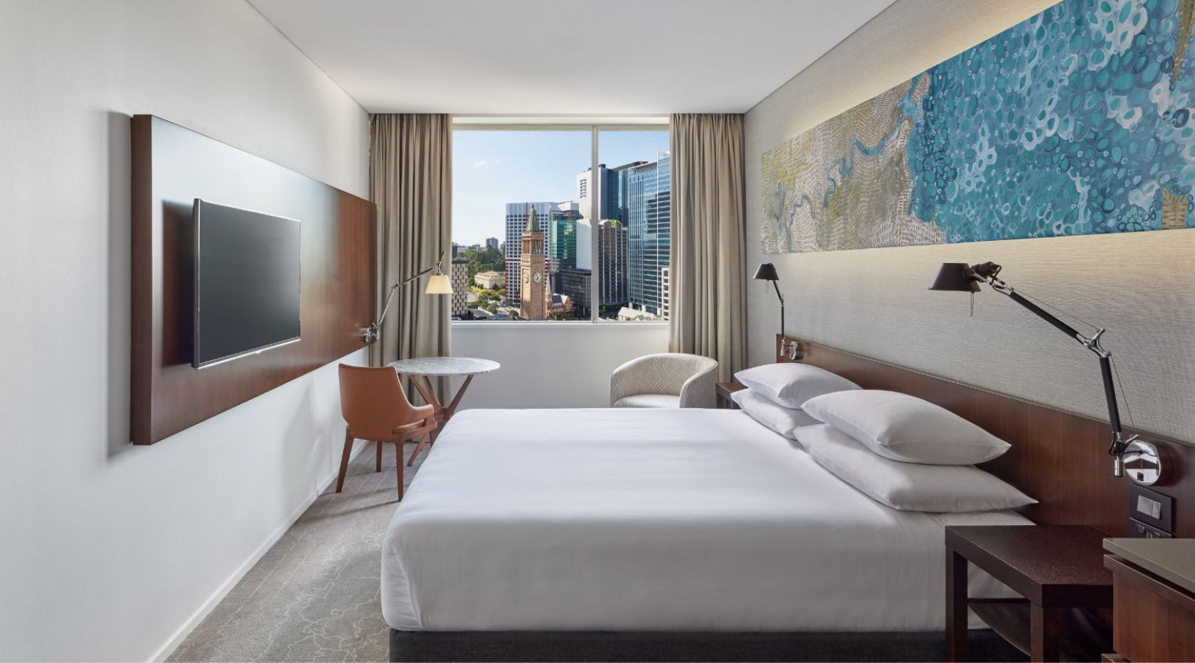 schiavello construction queensland brisbane hyatt regency hotel refurbishment bedroom suite