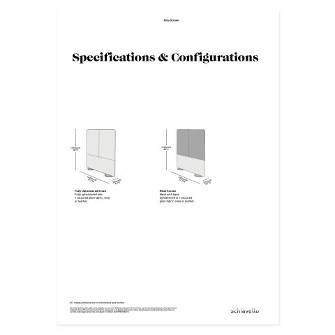 Toku Screen Specification Sheet