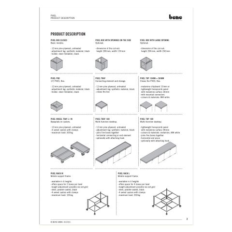 Pixel Specification Sheet