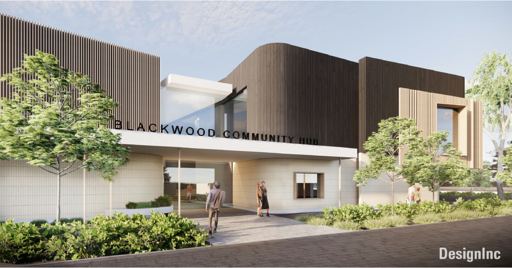 blackwood community hub render schiavello construction mitcham council