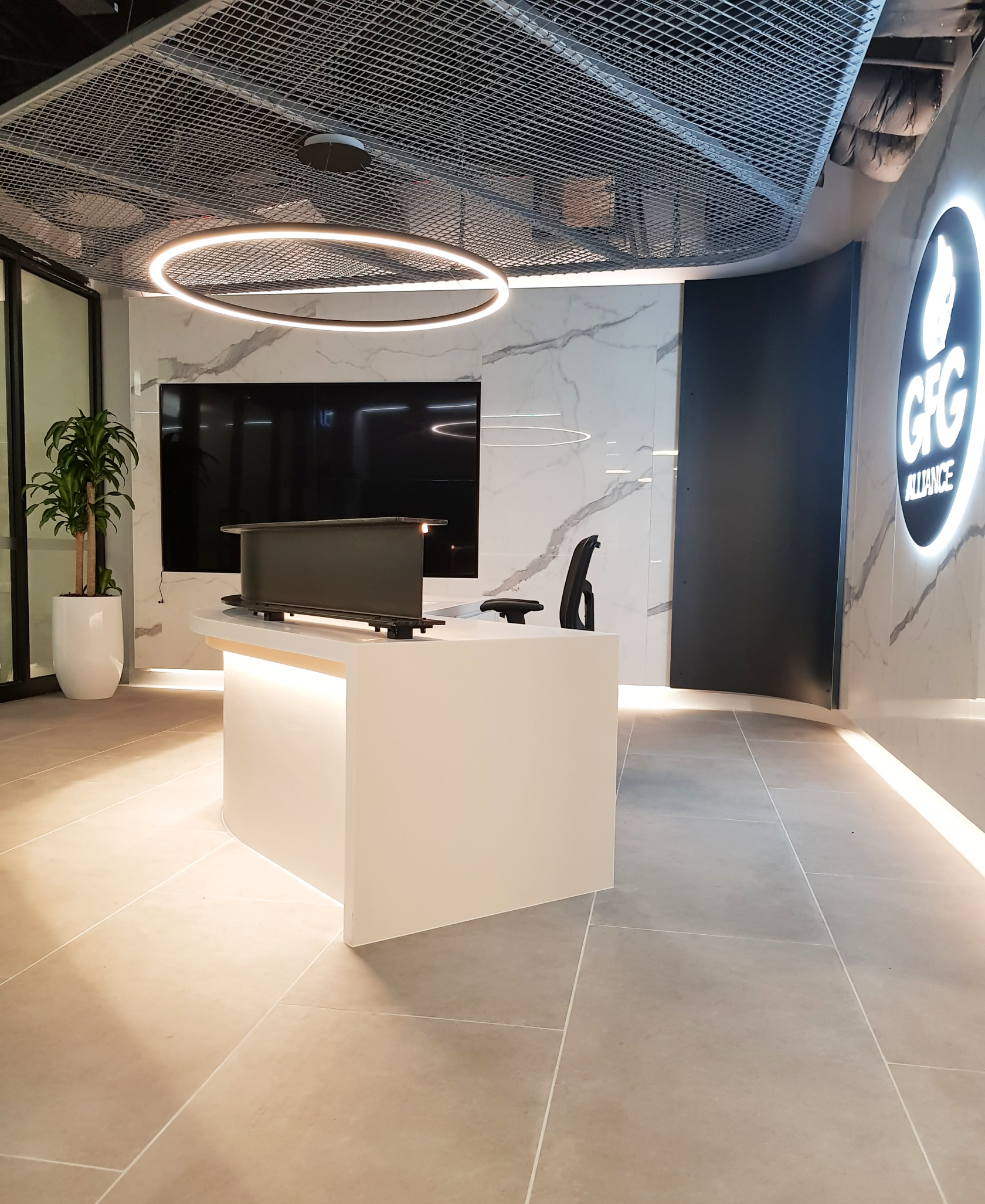 schiavello construction melbourne gfg office fitout entrance portrait 