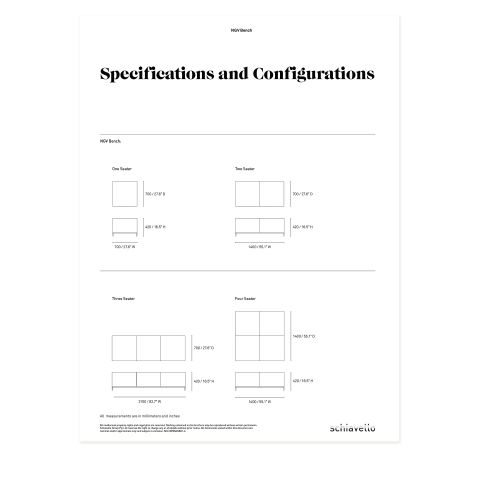 NGV Bench Specification Sheet