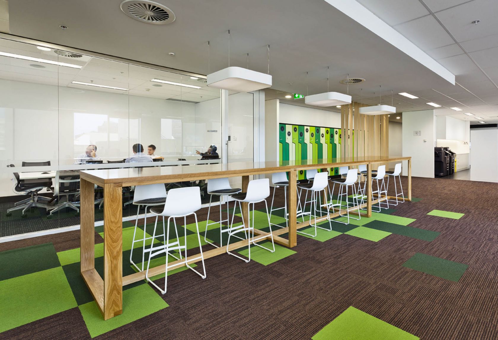 multinational corporate headquarters sydney fitout collaboration desk