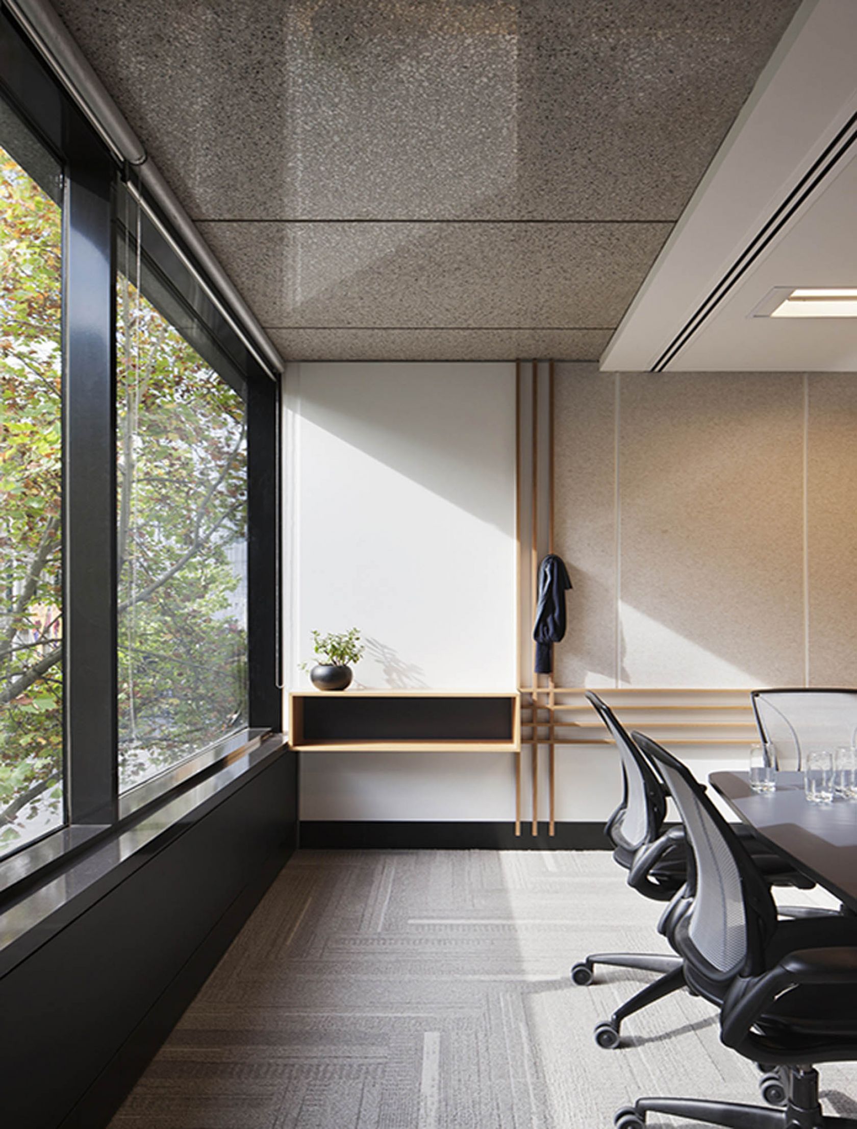 unisuper melbourne workplace office fitout 2meeting boardroom window joinery 