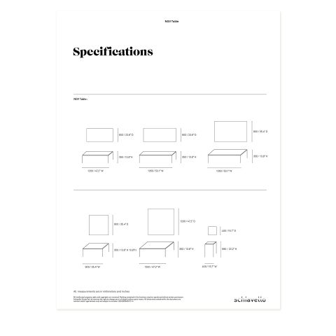 NGV Table Specification Sheet