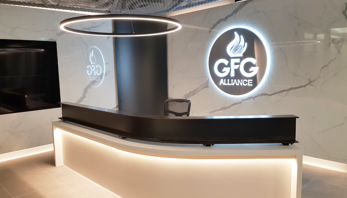 schiavello construction melbourne gfg office fitout reception