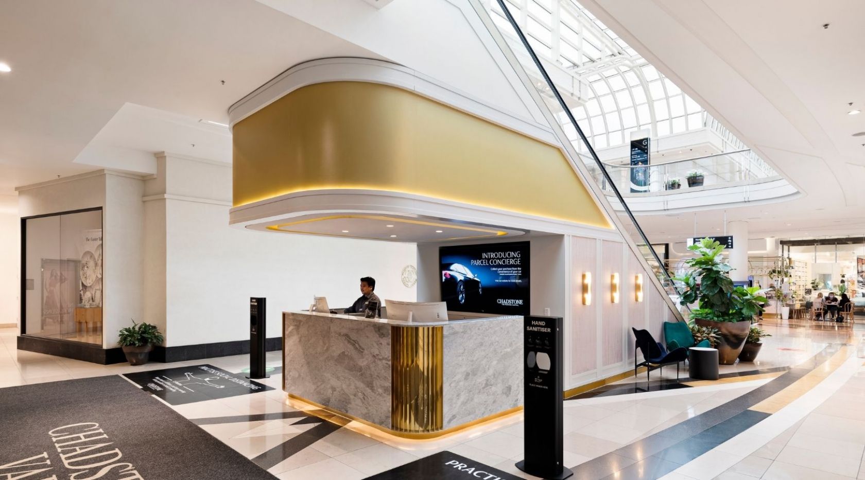 schiavello construction chadstone refurbishment valet parking counter