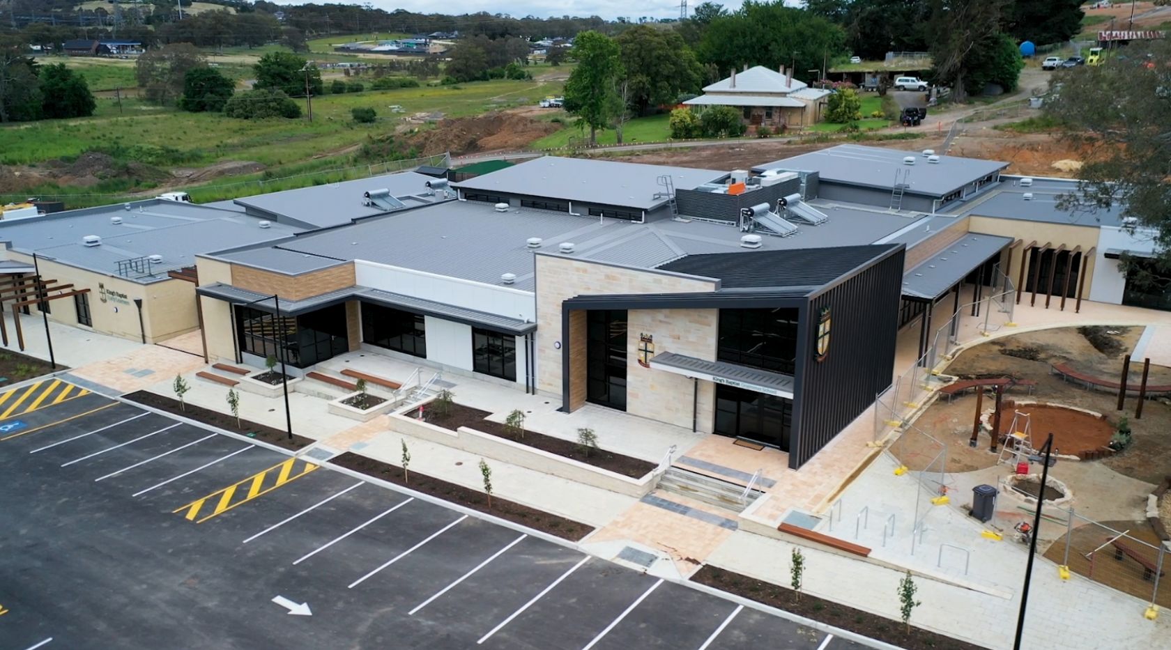 kings baptist grammar school mt barker adelaide hills schiavello construction drone 