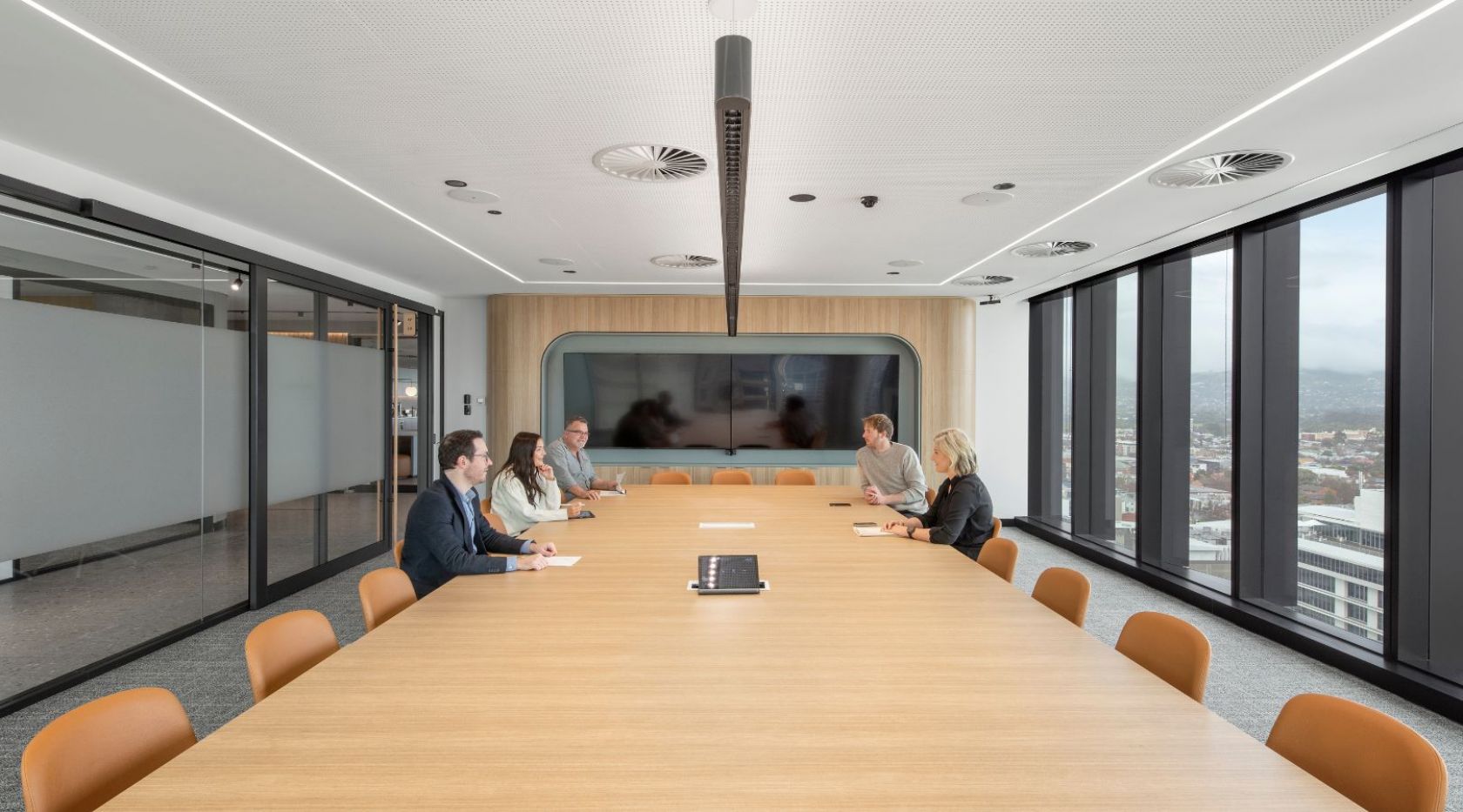 wsp adelaide south australia office fitout boardroom