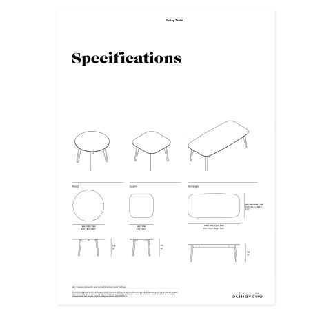 Parley Table Specification Sheet