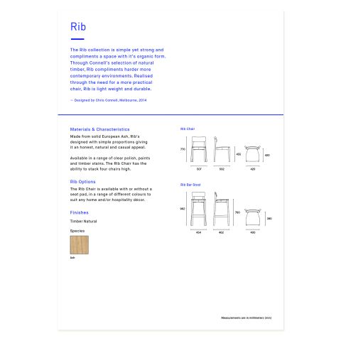 Rib Specification Sheet