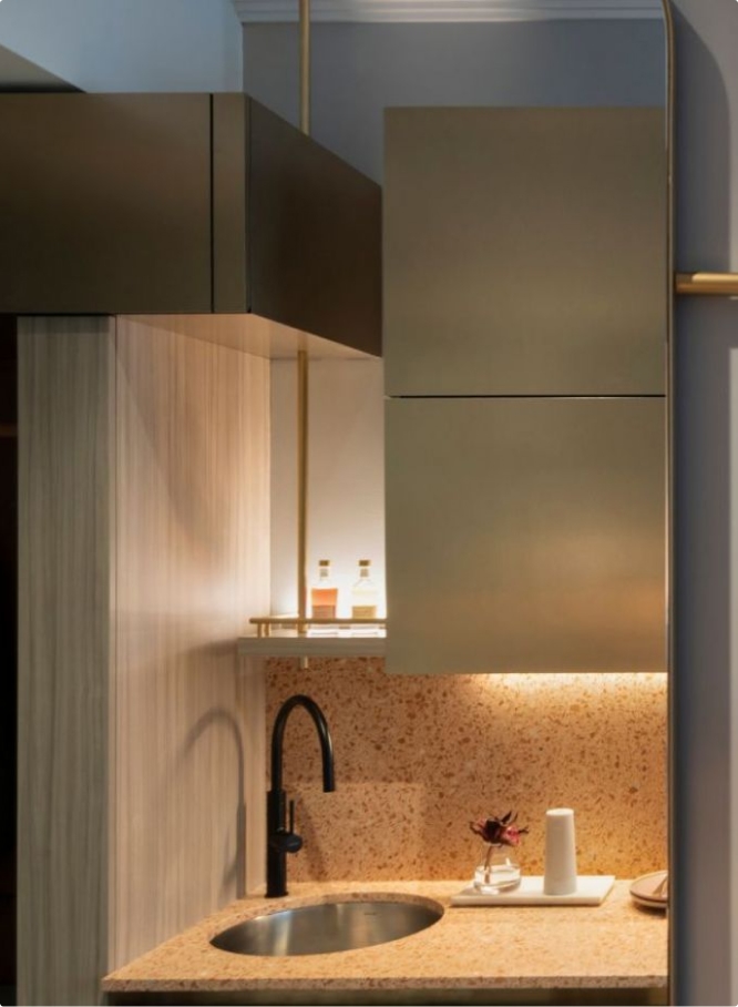 sink, sink faucet, indoors, interior design