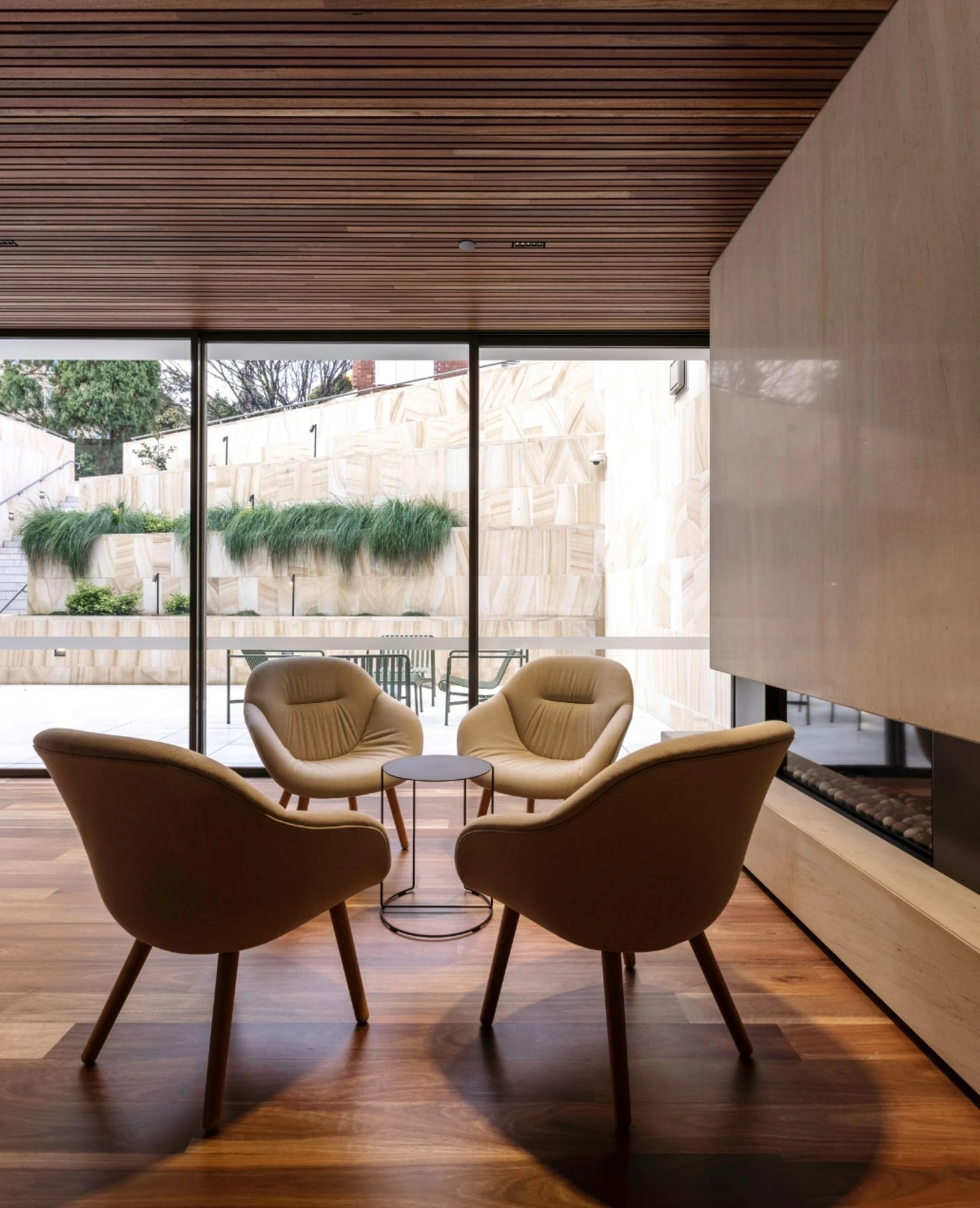 indoors, interior design, chair, furniture, architecture, building, lounge, floor, foyer, wood