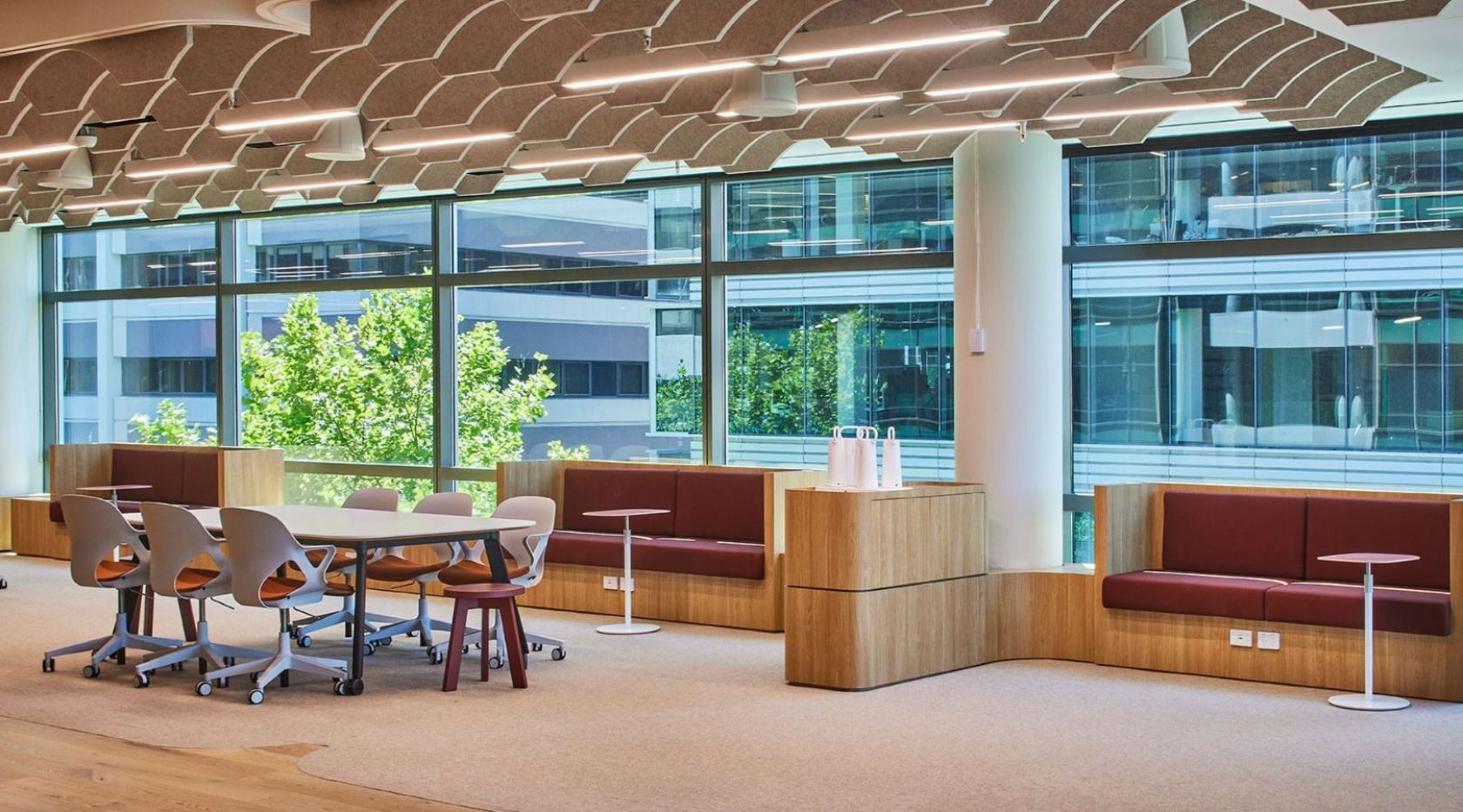 indoors, furniture, architecture, building, foyer, lounge, chair