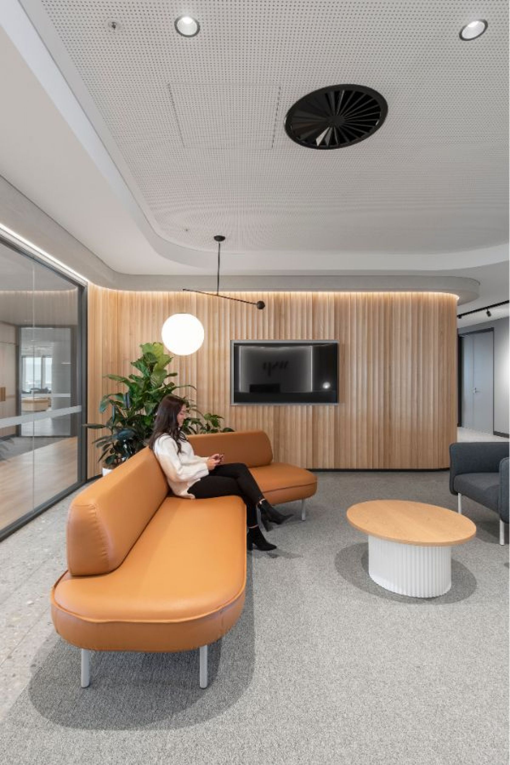 indoors, architecture, building, foyer, furniture, person, lounge, interior design