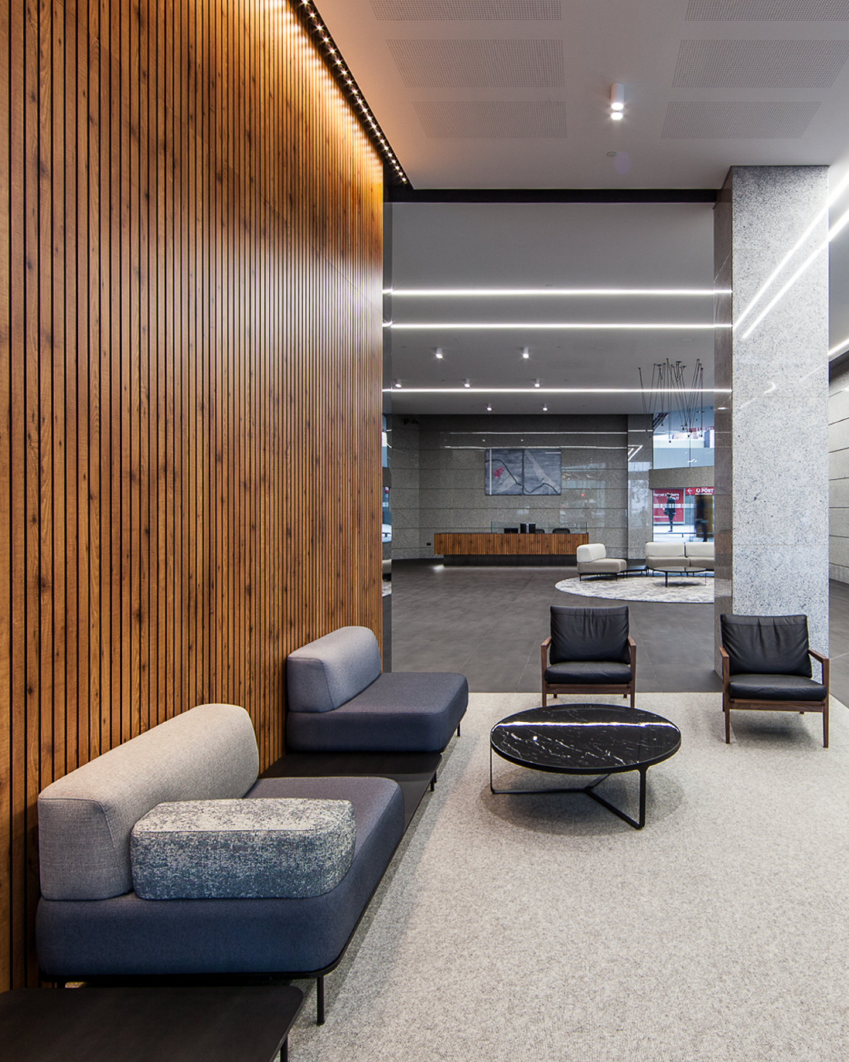 Investa 66 St George Terrace Lobby Timber Finish